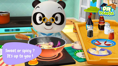لعبة Dr. Panda Restaurant 2 لتعليم الطبخ للأطفال