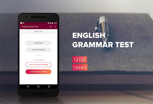تطبيق اختبار اللغة الإنجليزية النحوي لتقوية لغتك