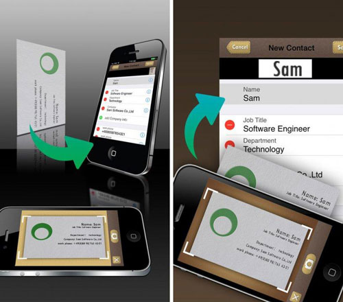 تطبيق SamCard لمسح بطاقات الأعمال وحفظ المعلومات