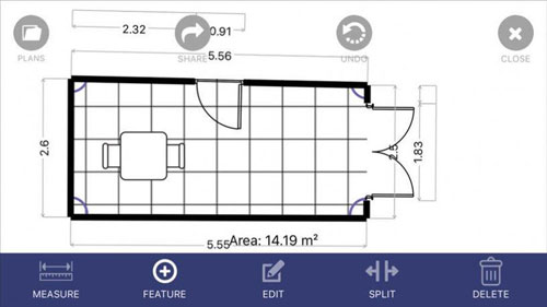 تطبيق Floor Plan App لرسم مخطط منزلك بنفسك