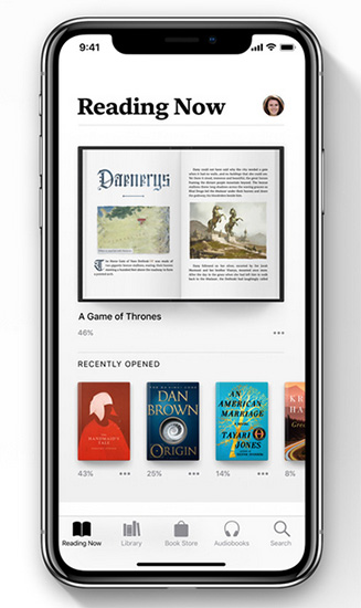 تطبيق الكتب في iOS 12