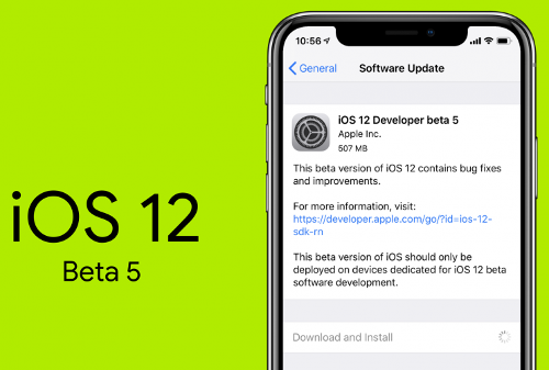 آبل تطلق النسخة التجريبية الخامسة من نظام iOS 12 - ما الجديد؟!