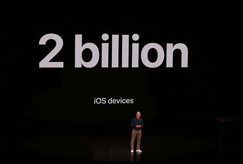هناك حالياً 2 مليار جهاز يعمل بنظام iOS حول العالم (آيفون، آيباد، آيبود تاتش)