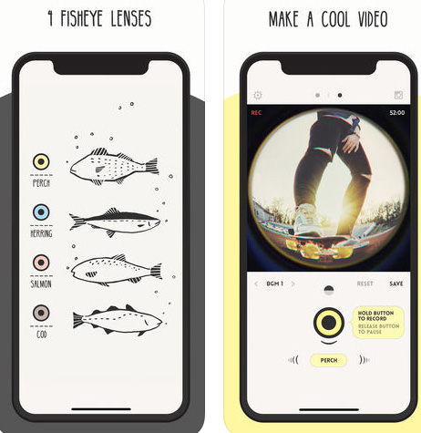 تطبيق FISHI - لالتقاط الصور بتأثير عين السمكة