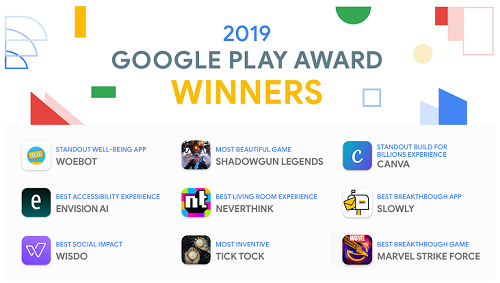 هذه هي التطبيقات والألعاب الأفضل في متجر جوجل بلاي لعام 2019