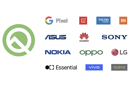 الشركات المتعاونة مع جوجل لتوفير Android Q التجريبي لبعض أجهزتها