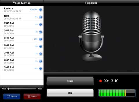 Voice Memos for iPad