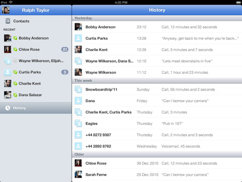 ظهور نسخة من برنامج Skype لجهاز الايباد ظهور نسخة من برنامج Skype لجهاز الايباد