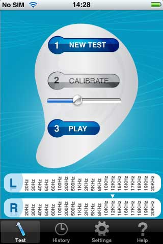 الايفون يجري لك فحص Audiometry 