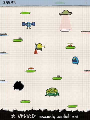 لعبة Doodle Jump متاحة الآن لجهاز الايباد