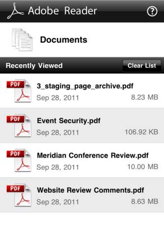 تطبيق Adobe Reader