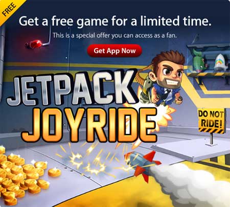 نسخ مجانية من لعبة Jetpack Joyride