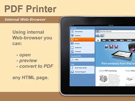 تطبيق PDF Printer for iPad