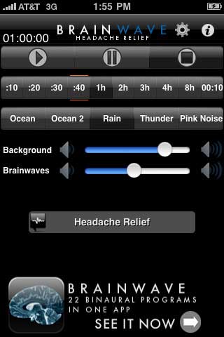 تطبيق BrainWave Headache Relief