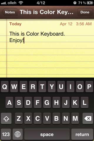 أداة Color Keyboard