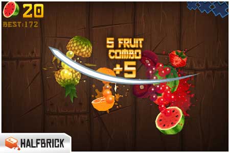 اللعبة الشيقة Fruit Ninja