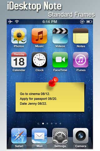 تطبيق iDesktopNote