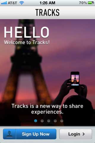 تطبيق Tracks