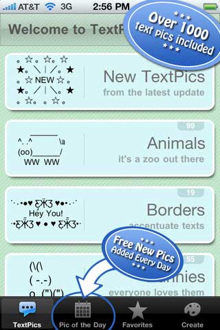 تطبيق TextPics تطبيق TextPics