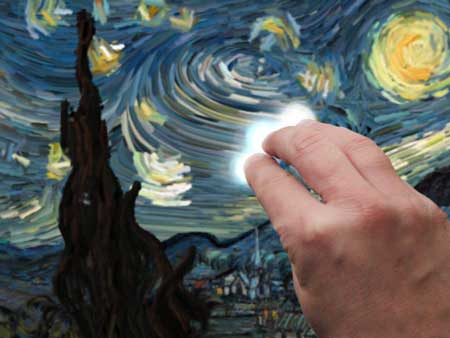 تطبيق Starry Night Interactive Animation