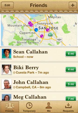 تطبيق Find My Friends تطبيق Find My Friends