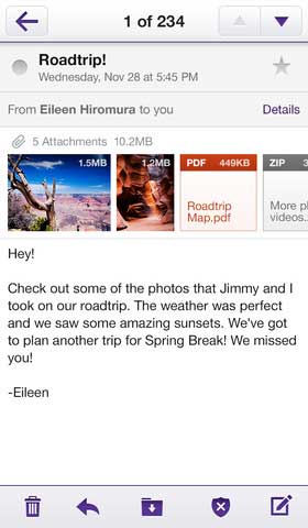 تطبيق Yahoo! Mail تطبيق Yahoo! Mail