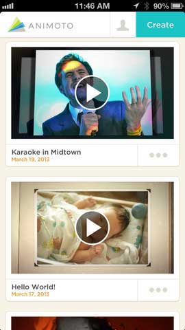 تطبيق Animoto