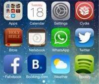 هكذا يبدو الايفون 5 العامل بجيلبريك من iOS 7 نسخة "بيتا 2"