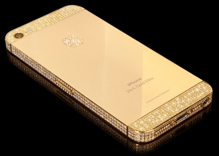 ايفون 5 اس من الذهب الخالص والبلاتين والماس اخبار التطبيقات والتقنية