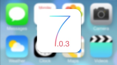 آبل تطلق تحديث iOS 7.0.3 !