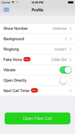 تطبيق Fake Coming Call Pro