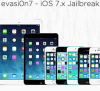 تحديث evasion7 لدعم جيلبريك iOS 7.0.5