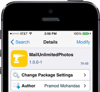 أداة MailUnlimitedPhotos