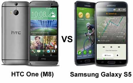 HTC One M8 أفضل من جالاكسي S5 ؟