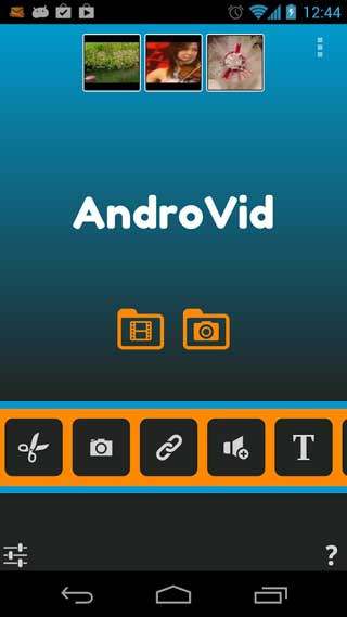 تطبيق AndroVid Video Editor