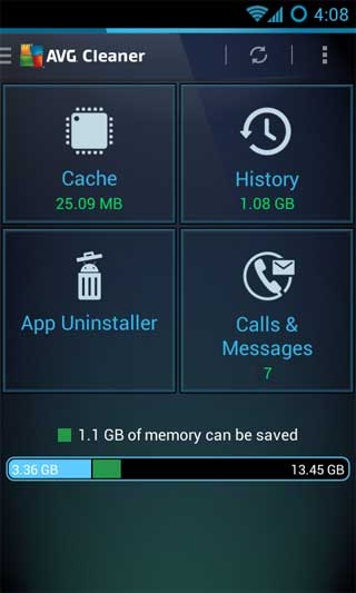 تطبيق AVG Cleaner – Memory & Storage