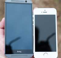 شاهدوا بالفيديو: الفرق بين الأيفون 5s و HTC One M8 أيهما أسرع؟