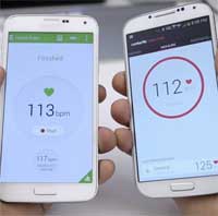 فيديو: مقارنة مستشعر دقات القلب في جالاكسي S5 وتطبيق في الأيفون 5s