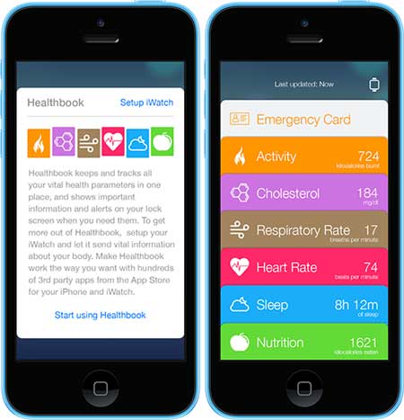 ميزة Healthbook في iOS 8