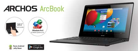 حاسوب Archos ArcBook بنظام الأندرويد