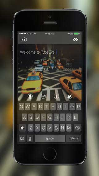 تطبيق TypeEye للكتابة أثناء المشي