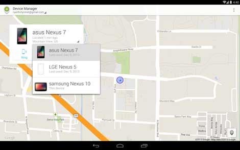 تطبيق Android Device Manager