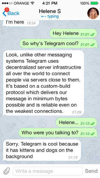 تطبيق Telegram Messenger