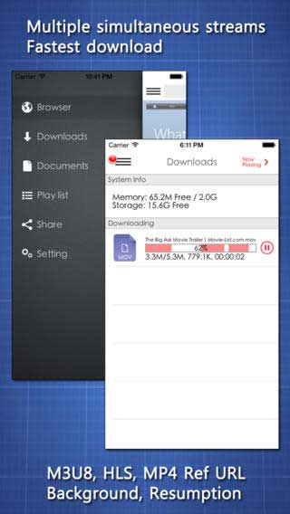 تطبيق zDownload Pro لتحميل الملفات في الأيفون