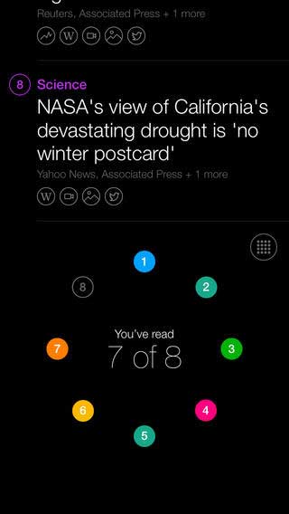 تطبيق Yahoo News Digest