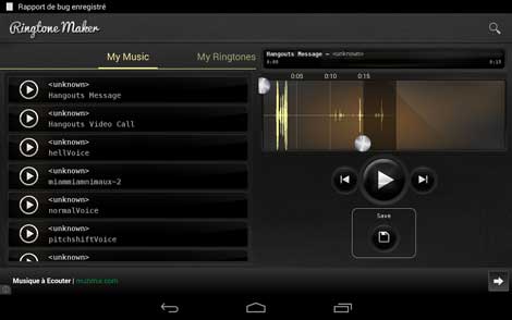 تطبيق Ringtone maker deluxe لإنشاء نغمات رنين