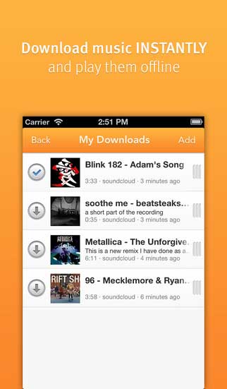 تطبيق Downloader for Soundcloud لتحميل الصوتيات
