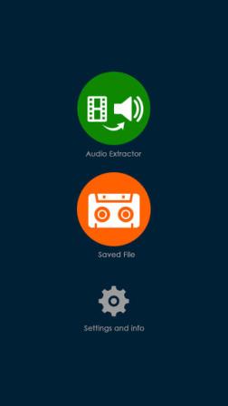 تطبيق The Audio Extractor - لاستخراج الأصوات من مقاطع الفيديو
