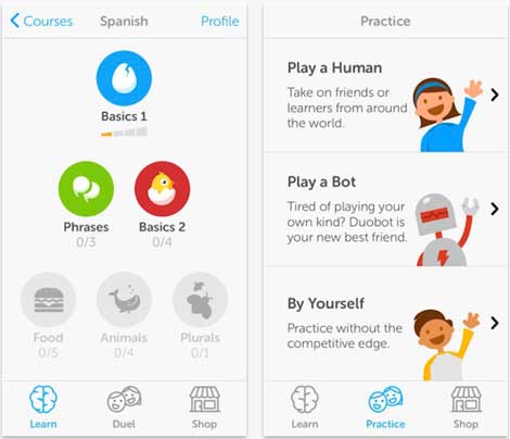 تطبيق Duolingo لتعلم اللغات بطريقة مميزة