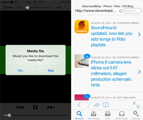 أداة Media Downloader لتحميل الملفات من الأيفون